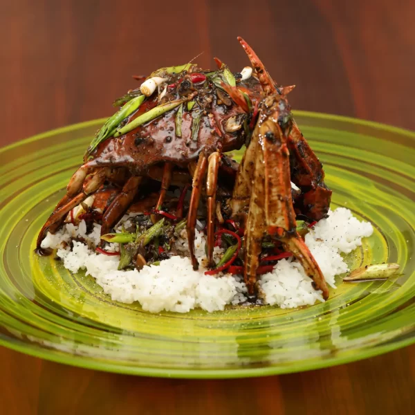 Black Pepperberry Crab - as seen in Australia's Creative Native Cuisine cookbook