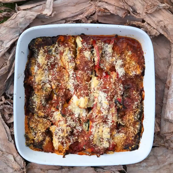 Bush Tomato and Wild Basil Ratatouille Bake - from Australia's Creative Native Cuisine Cookbook
