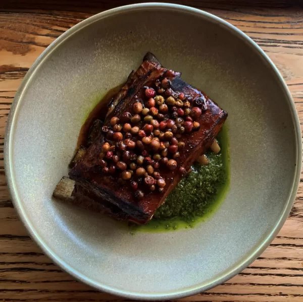 Lamb Ribs with Miso and Pickled Muntries - User Picture - Osteria Di Russo & Russo Sydney