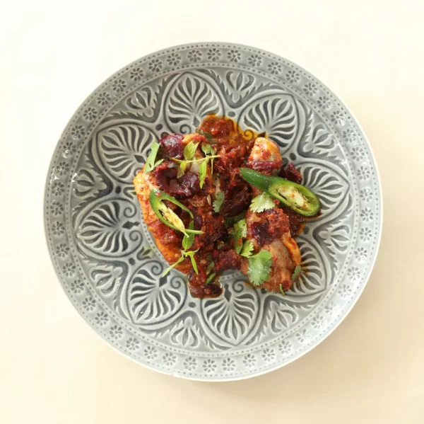 Spicy Harissa Chicken with Rosella Flower - As seen in Australia's Creative Native Cuisine Cookbook